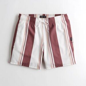 NWT Hollister Guard Swim Trunk 5" Maroon M